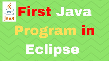 First Java Program in Eclipse - Java Tutorial for Absolute Beginners #5