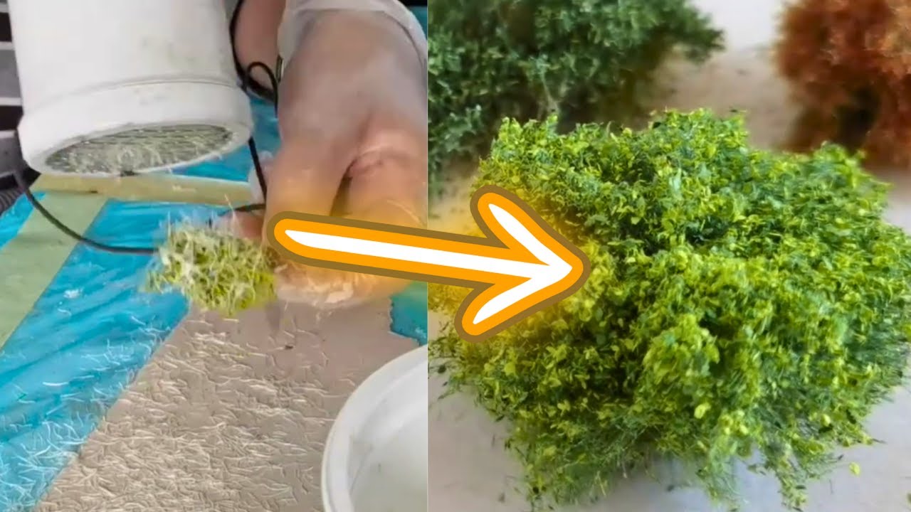 Modellbüsche aus Sisalfasern und Moos, zum nachbauen!