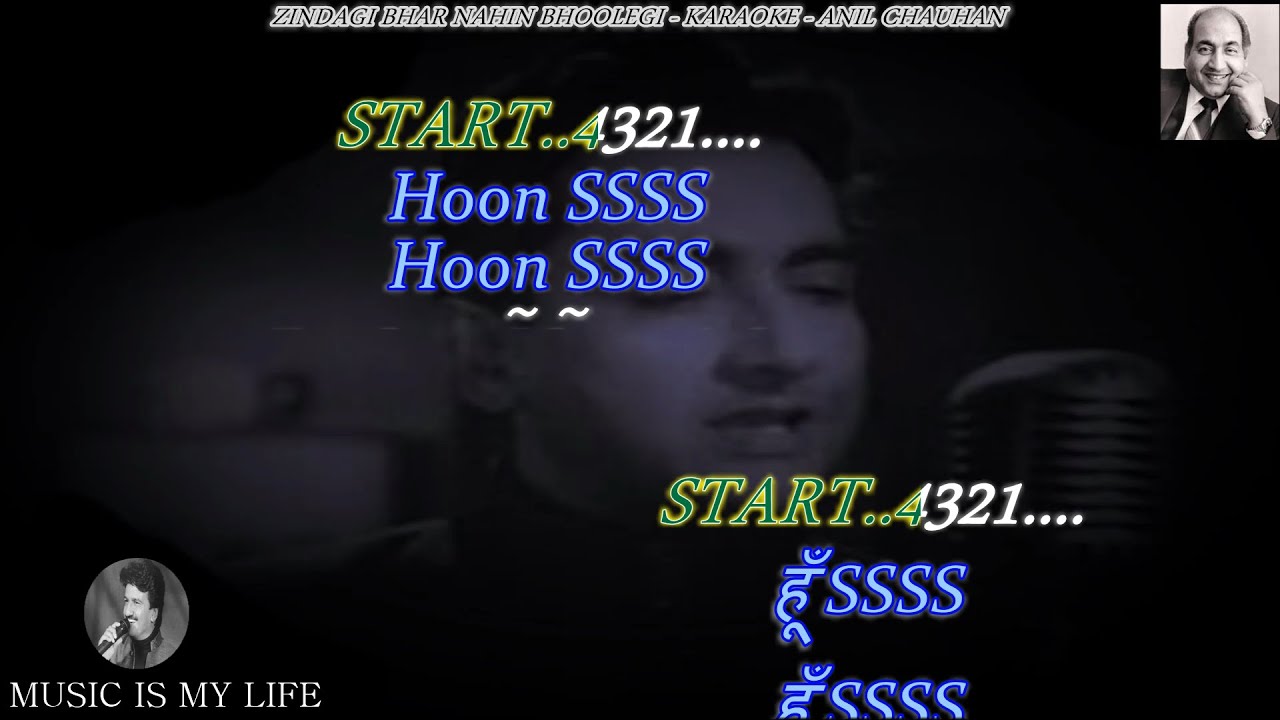 Zindagi Bhar Nahi Bhoolegi Karaoke With Scrolling Lyrics Eng. & हिंदी Zindagi Bhar Nahi Bhoolegi Karaoke With Scrolling Lyrics Eng. & हिंदी