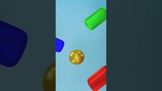 Satisfying Bouncing Ball Animation In Blender 🎈#shorts #blender #3danimation #bouncingball