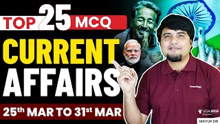 Top 25 Weekly Current Affairs Questions & Answers for Law Entrance Exam | CLAT GK 2025 Preparation