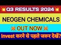 Neogen chemicals q3 results 2024  neogen chemicals results  neogen chemicals latest news