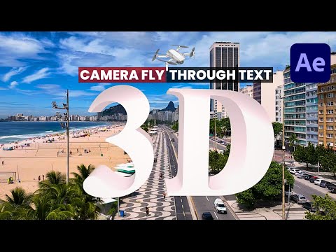 Camera Fly Through 3D Text in After Effects | Quick Tutorial