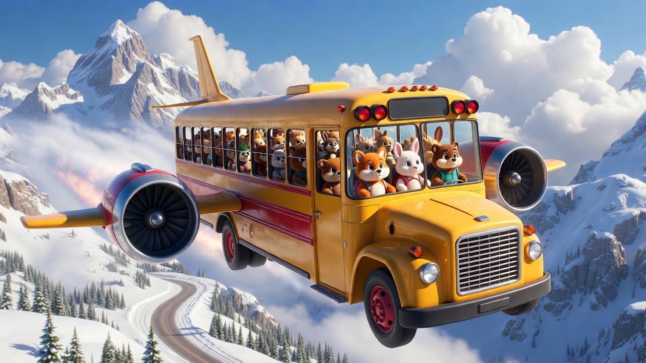 Wheels on the Bus 🚌🎶 | Sing Along & Kids Party Song👶🌈