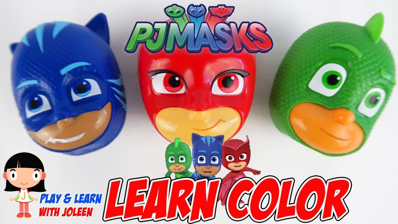 Learning Colors for Children with PJ Masks Egg Surprise - Kids ...