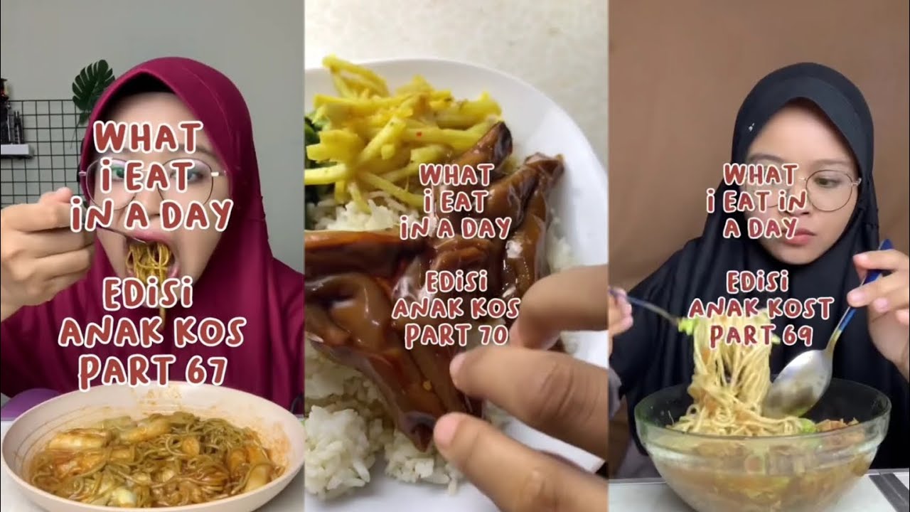 What i eat in a day||Anis manis||edisi anak kos part 66-70.