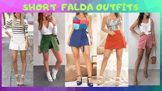 Como Llevar Short Falda Moda 2021 How To Wear Short Skirt