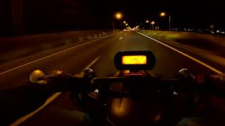 Night ride on the motorway on my Ryker 900