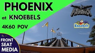 Phoenix POV Knoebels Amusement Resort Roller Coaster 4K 60fps Front Seat On-Ride 2019