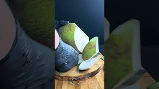 How to cut tender coconut at home#satisfying #peeling #viral#fruit #cuttingfruit #opening#Coconut TV