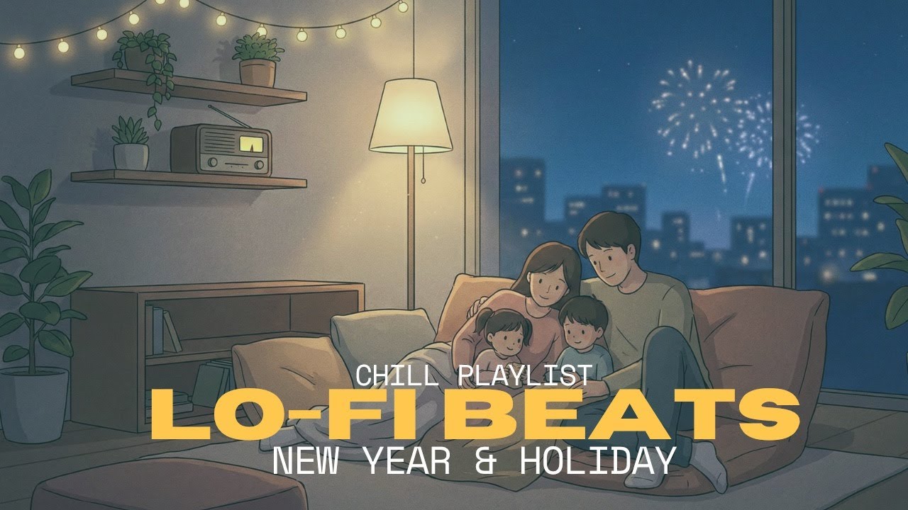 Soft Lofi Music for Family Moments as Fireworks Light the Sky with Emotion 🎇💖