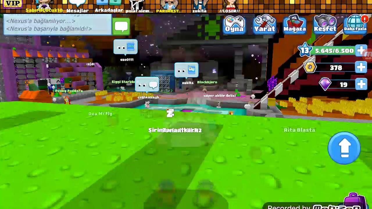 Block star oynuyorum oyunda vip im. YouTube