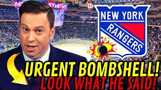 Information 💥TODAY'S LATEST NEWS FROM THE NEW YORK RANGERS! URGENT BOMBSHELL! LOOK WHAT HE SAID! NHL! News