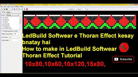 LedBuild Softwear Thoran Effect Tutorial 10X80 Thoran Effect Kesay bnatay hai How To Make LedBuild..