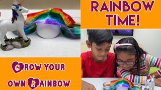 Grow your own Rainbow @ Home || How to grow a Rainbow || Science Experiment || Capillary Action