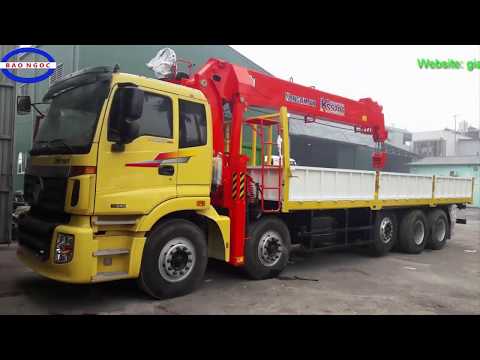 Video Xe Tải Gắn Cẩu 10 Tấn - Bán xe cẩu tự hành 5 tấn, 7... - youtube