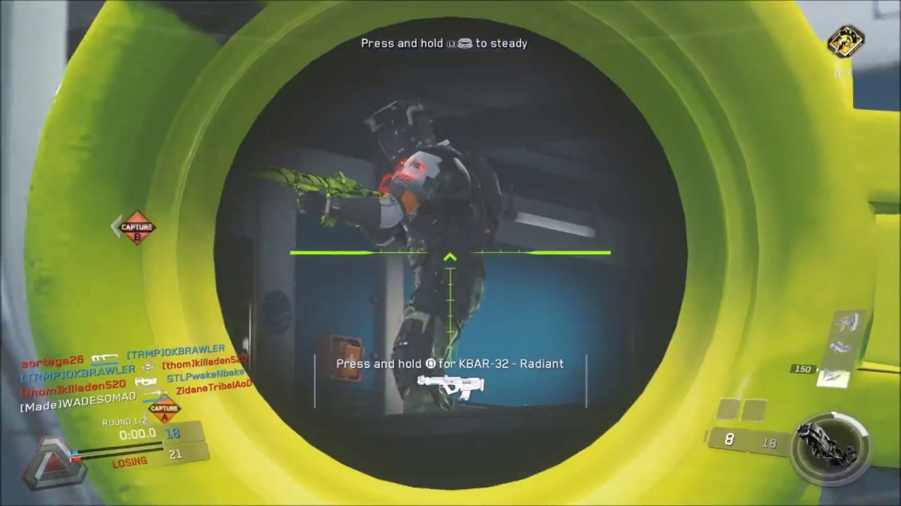 Tripple Kill Collateral 4 Man Quad feed- Over Powered Sniping Montage - Infinite Warfare