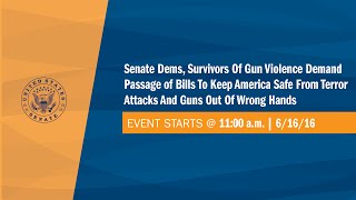Senate Democrats & Gun Violence Survivors Demand Action to Keep Guns Out of the Wrong Hands