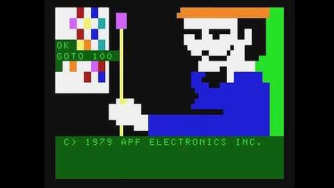 Artist and Easel +audio intro - (1979) - APF Imag Machine - DEMO