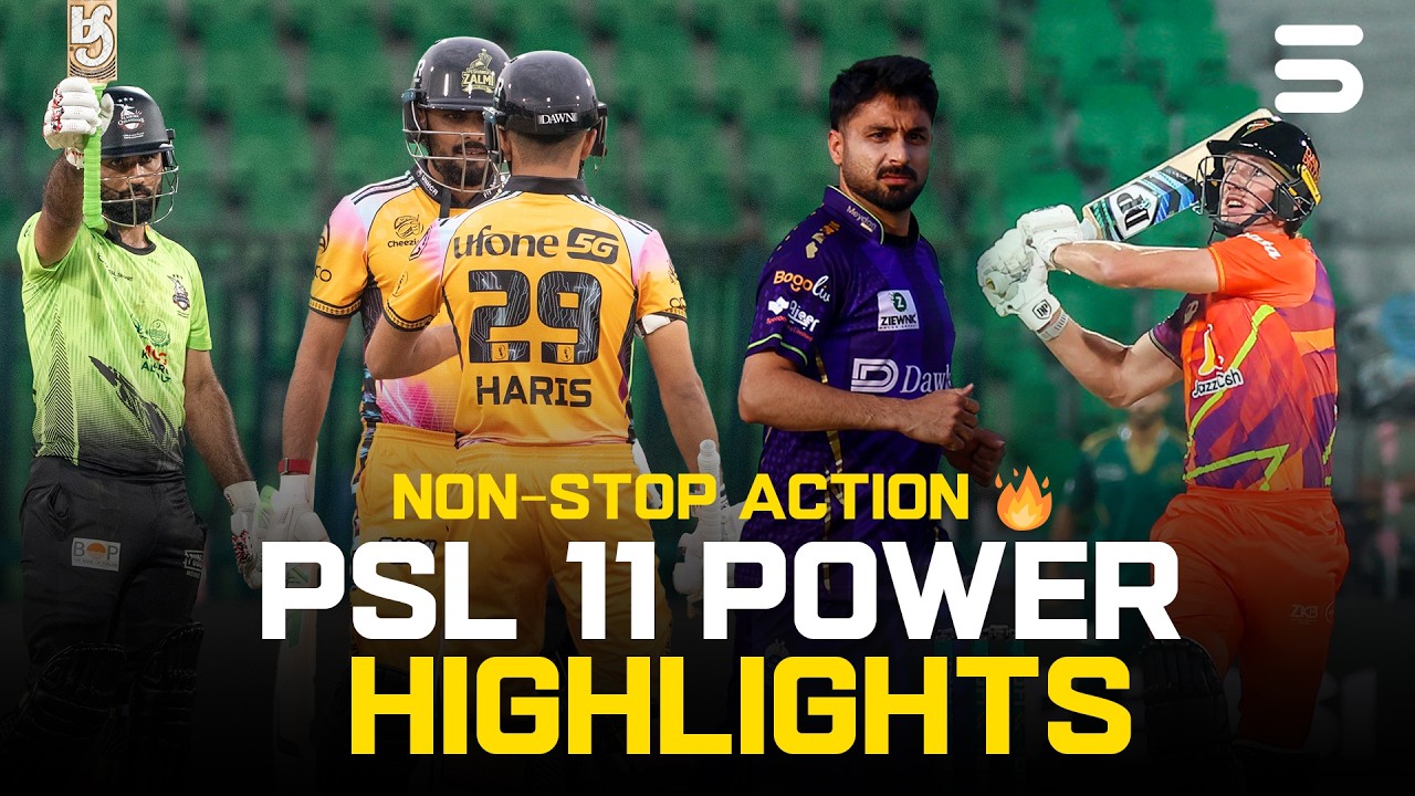 PSL 11 Power Highlights 🔥 | Non-Stop Action | HBL PSL 11 | MZB1T - YouTube