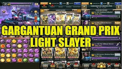 Legendary Game Of Heroes: Gargantuan Grand Prix Event Gameplay/Team Testing (Light Slayer)
