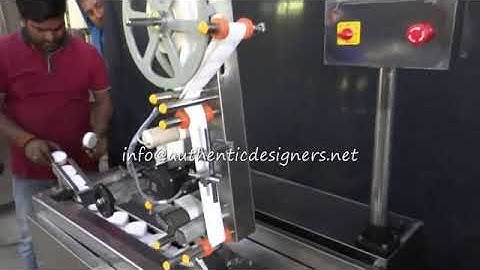 labeling machine for container top bottom and side