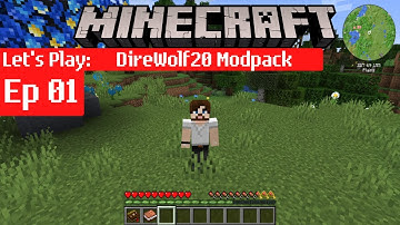 Direwolf20 1.16 Modded Minecraft Survival – A New Start – Ep 1