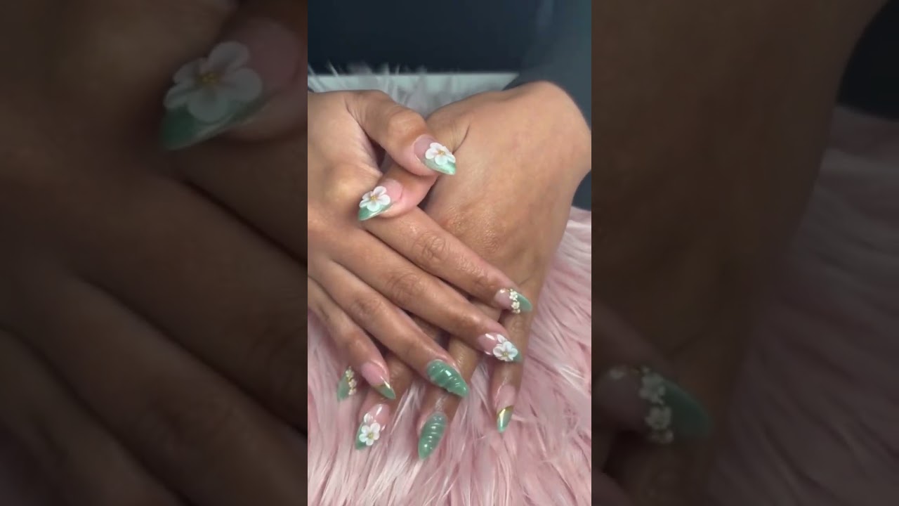 Blooming Gel X Nails 🌿💅