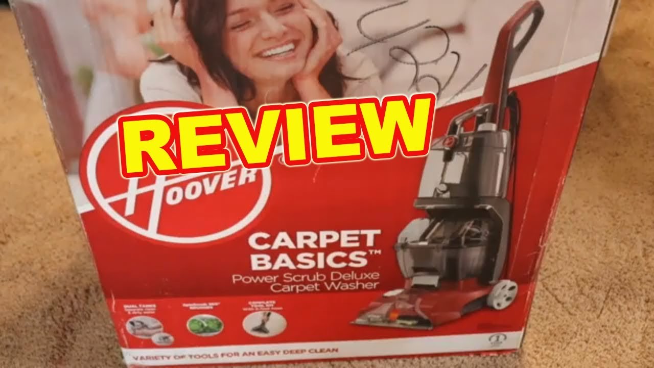 Review Hoover Power Scrub Deluxe Carpet Washer FH50150 Easy To Install