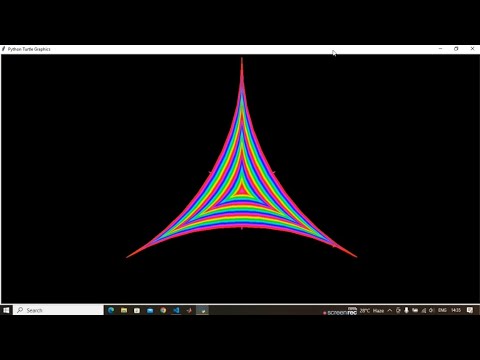 Drawing Beautiful design using python Turtle only - YouTube