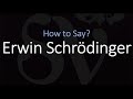 How to Pronounce Erwin Schrödinger? (CORRECTLY)