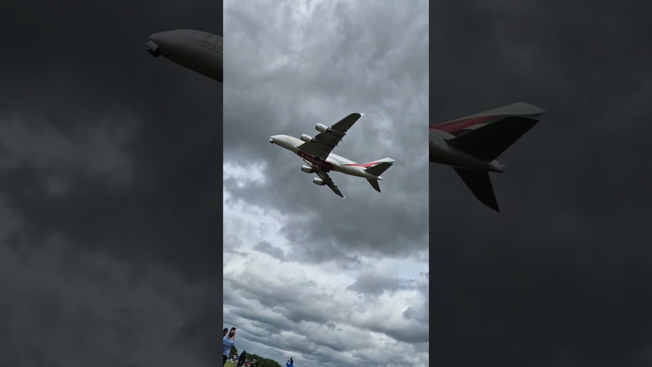 Emirates a380 takeoff 