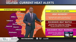 Heat Advisory, Excessive Heat Warning, Iso. PM Storms