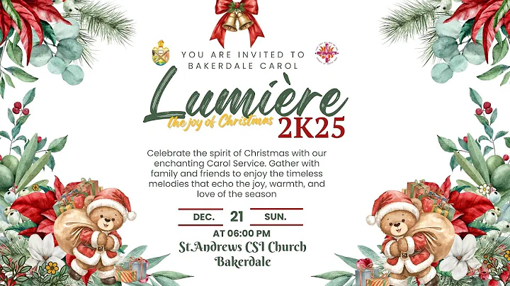 ലൂമിയർ 2K25  | BAKERDALE CHRISTMAS CAROL SERVICE | ST. ANDREWS CSI BAKERDALE, CHALAMATTOM
