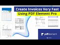 How to Create Invoices Very Fast Using PDF Element Pro