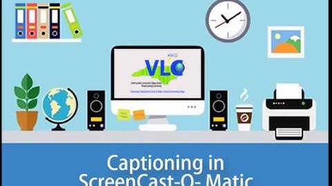 Captioning in ScreenCast-O-Matic