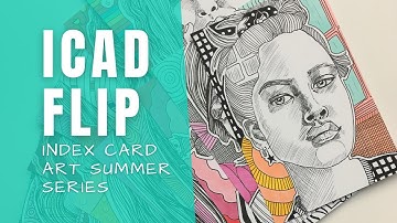 Index Card Art Portrait Series - ICAD Flip-Through!