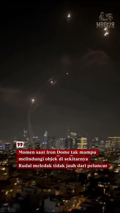 Detik! Rudal supersonik 'Fattah-1 menghantam posisi sistem pertahanan udara Iron Dome yang tersimpan