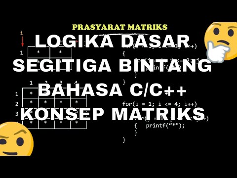 Segitiga Piramida Bintang - Bahasa C (Part 1)