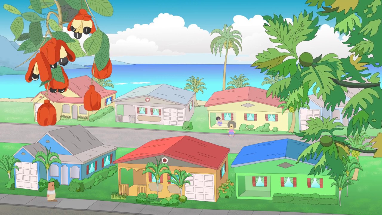 Cartoon Jamaican Beaches