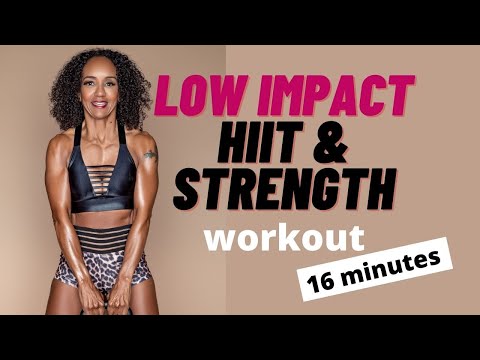 Full body Low impact HIIT & strength workout | for menopause weight loss workout over 50