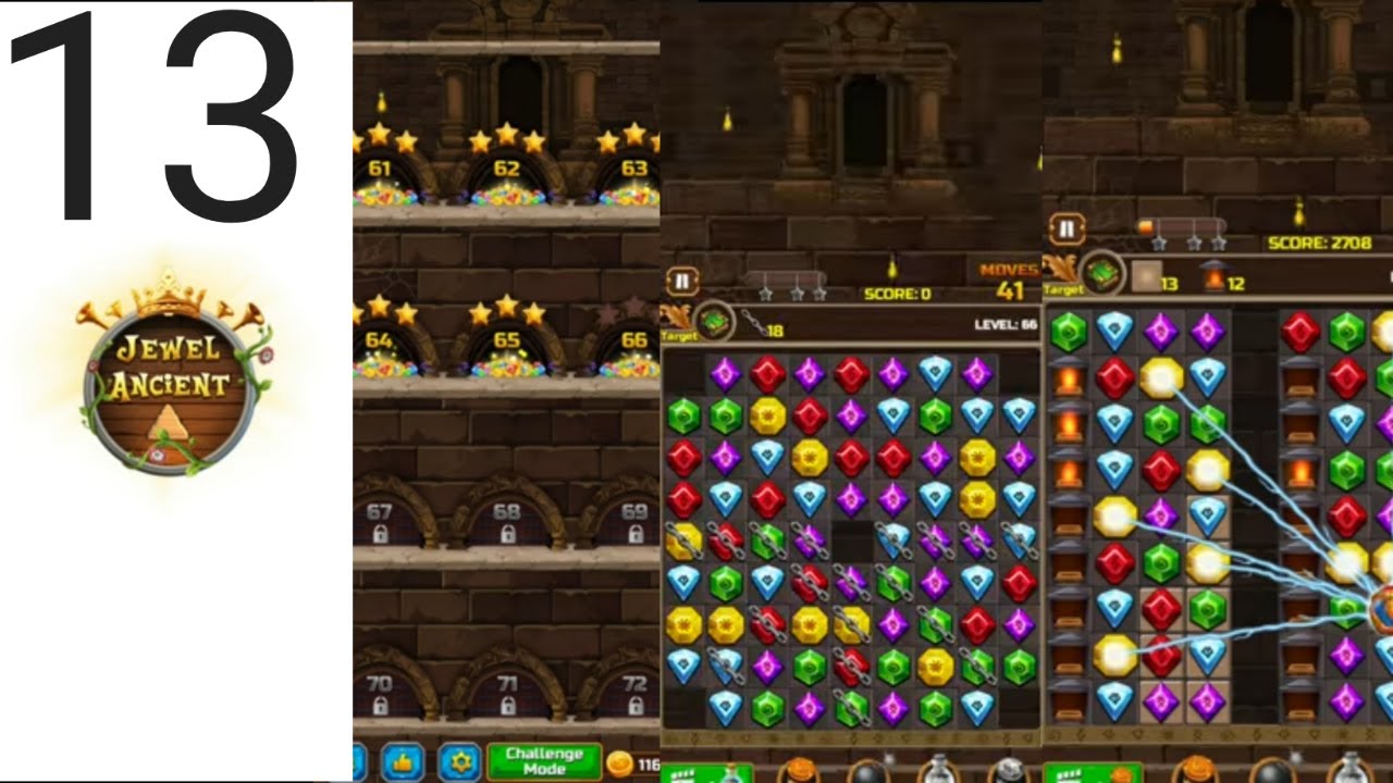 Jewel Ancient: find treasure in pyramid level 66 - 70 