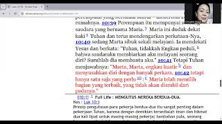 Diskusi Lukas 1010 Maria Memilih Yang Terbaik I Ps Elia Jusack  I Fwf Osaka  I Pengajaran Firman