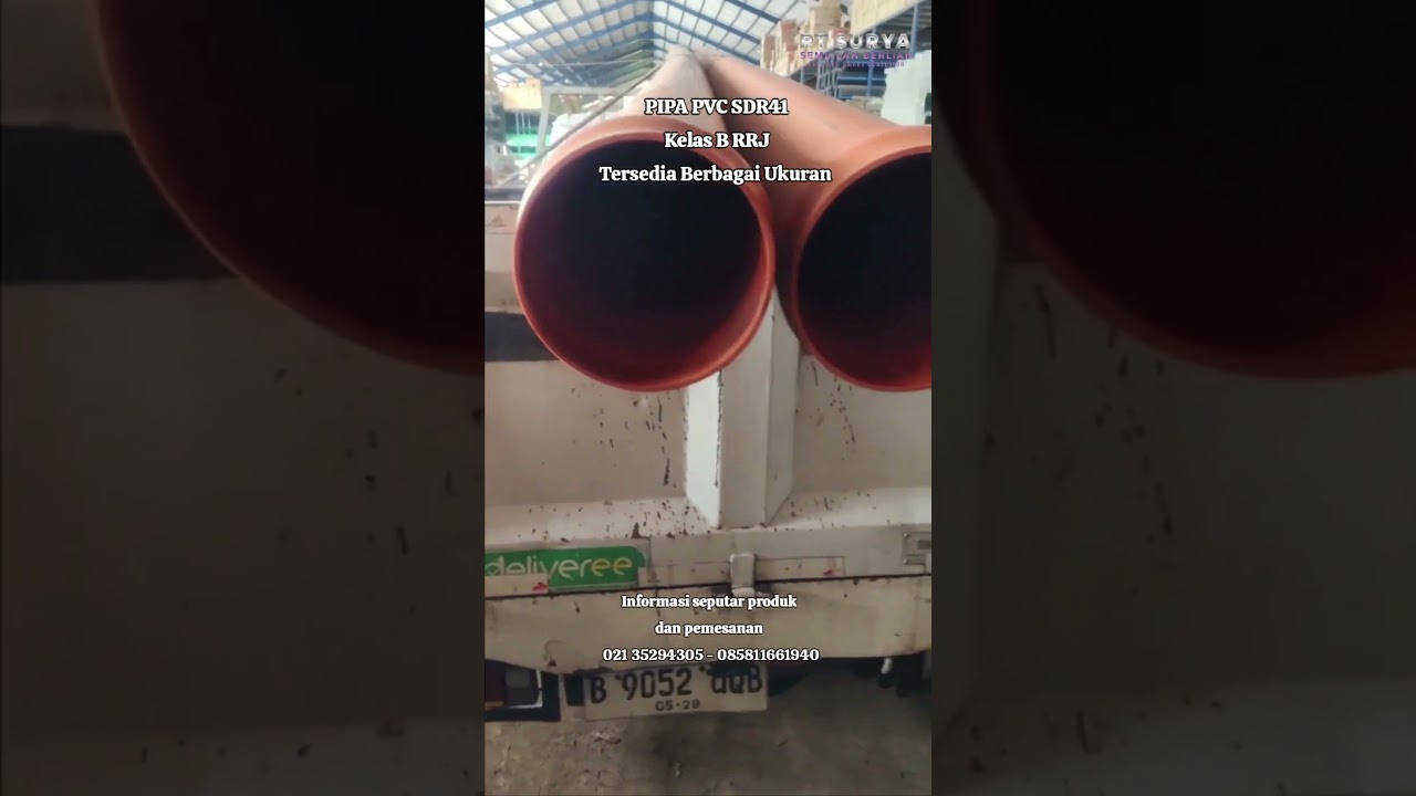 PIPA PVC SDR 41 LIMBAH KELAS B.     PT SURYA SEMBILAN BERLIAN 085811661940 