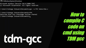 How to compile C codes on cmd using TDM gcc compiler | Mind Your Knowledge