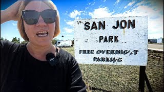 FREE DRY CAMPING GET HERE EARLY! San Jon Park  Abandoned America Old Route 66 | RV Road Trip
