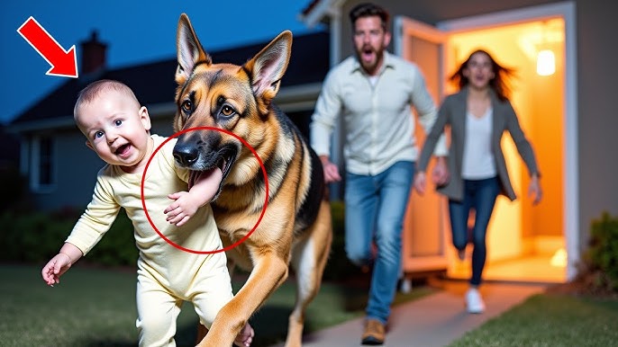 German Shepherd Drags Sleeping Baby Out of the House at Midnight—The Truth Stuns Her Parents! - YouTube