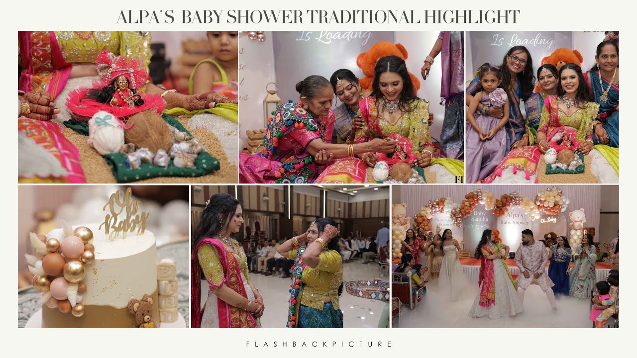 Alpa & Paresh’s Traditional Baby Shower | Rituals & Blessings Captured by Flashback Picture