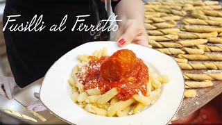 FUSILLI AL FERRETTO FATTI A MANO 🍝 ricetta tipica calabrese 🍝 Italian Fusilli pasta screenshot 4