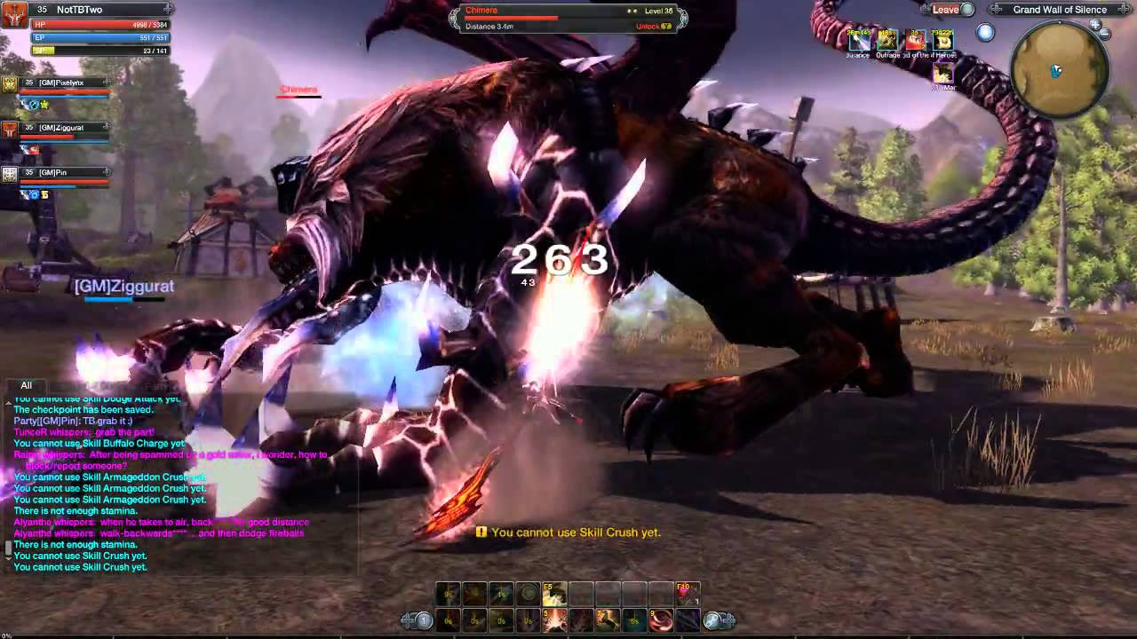 RaiderZ Max Level Chimera Fight